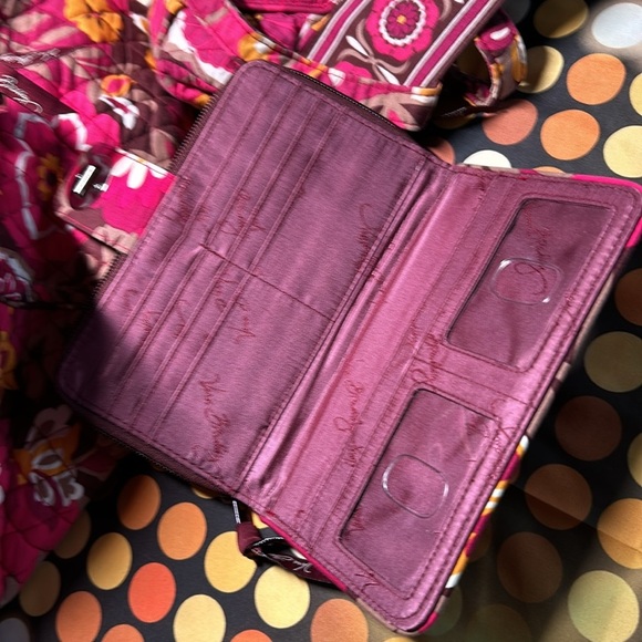 Vera Bradley three piece travel tote purse and wallet set - Picture 11 of 16